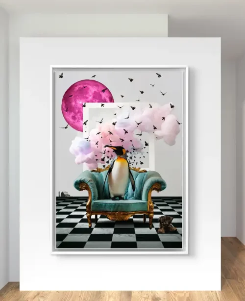 sofa safari collage artist collection fantasy animals david hopkins collage artist marbella