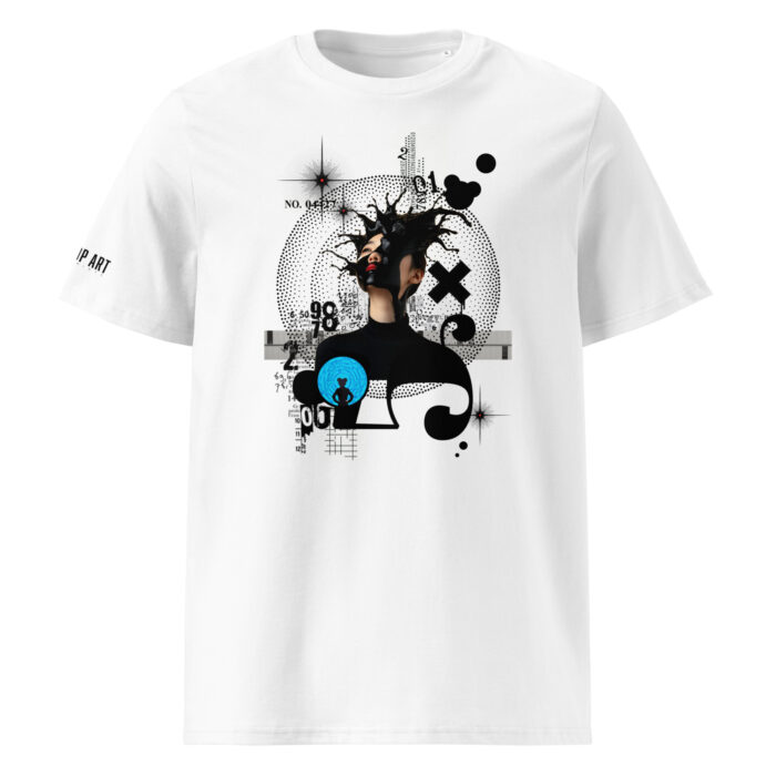 Paint Girl Pop Art Unisex organic cotton t-shirt