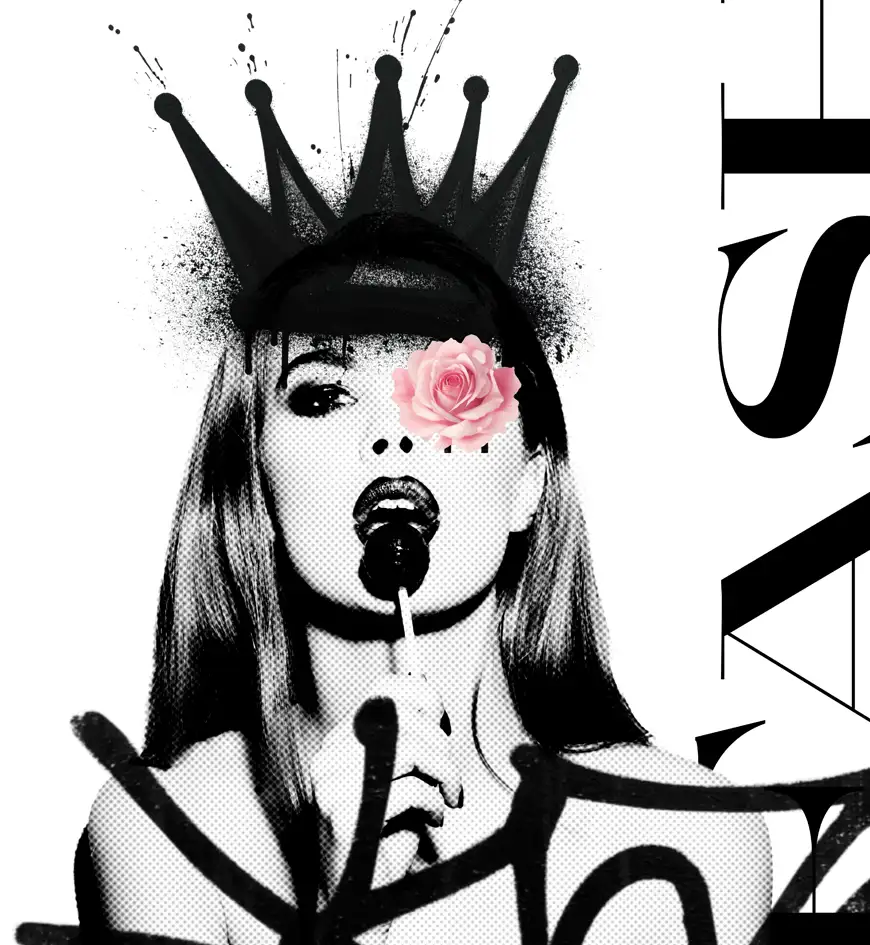 David Hopkins Contemporary artist marbella Black & White Pop Art