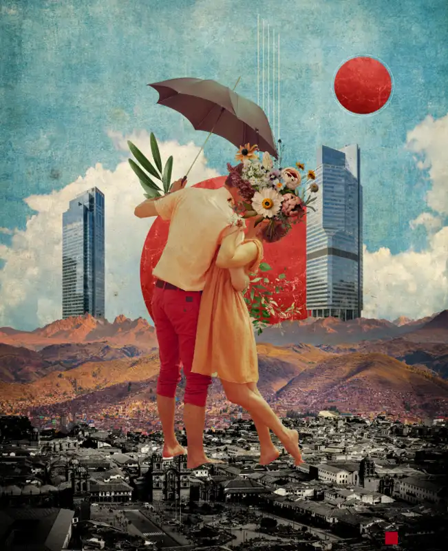 Parallel Worlds dancing couple david Hopkins digital artist marbella Parallel Worlds dancing couple david Hopkins digital artist marbella