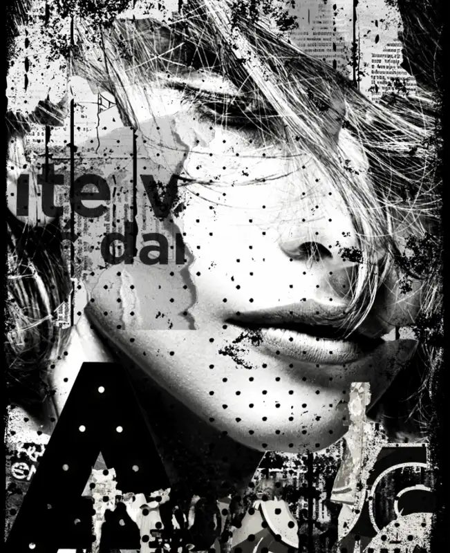 distressed art veiled art David Hopkins Contemporary artist in Marbella