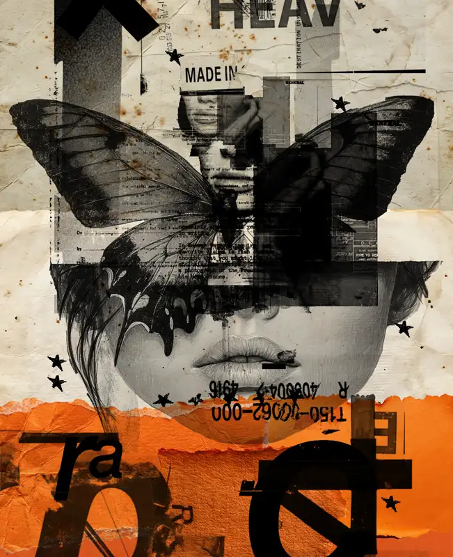 Beautiful noise orange david hopkins contemporary artist marbella