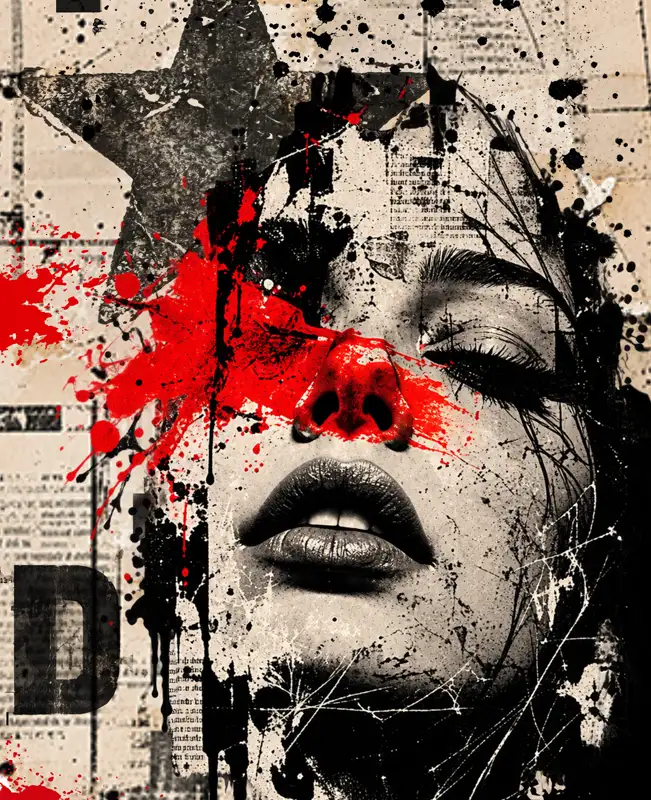 Beautiful noise star girl david hopkins contemporary artist marbella