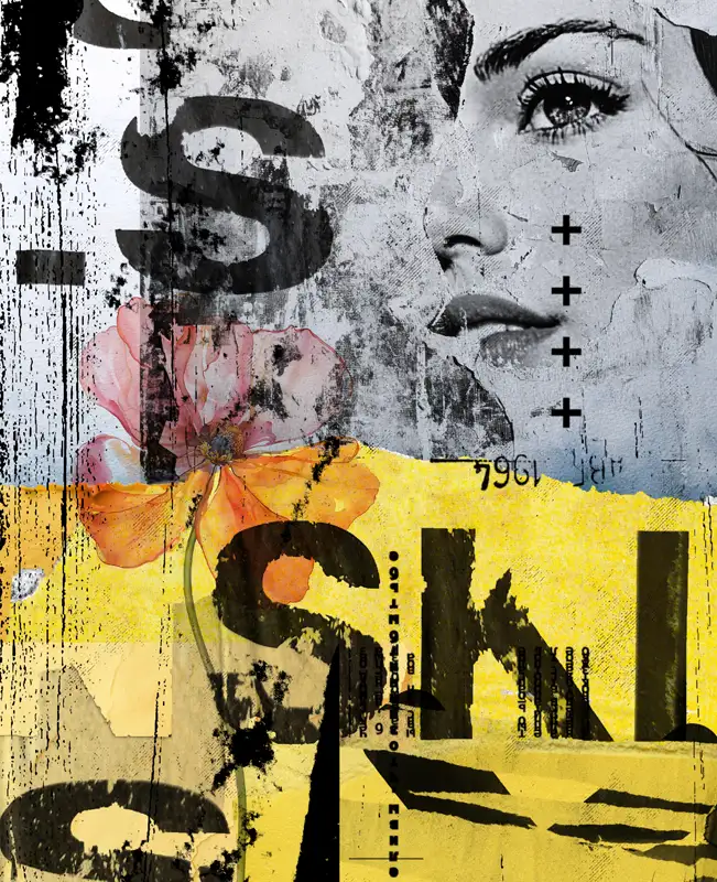 Beautiful noise yellow david hopkins contemporary artist marbella